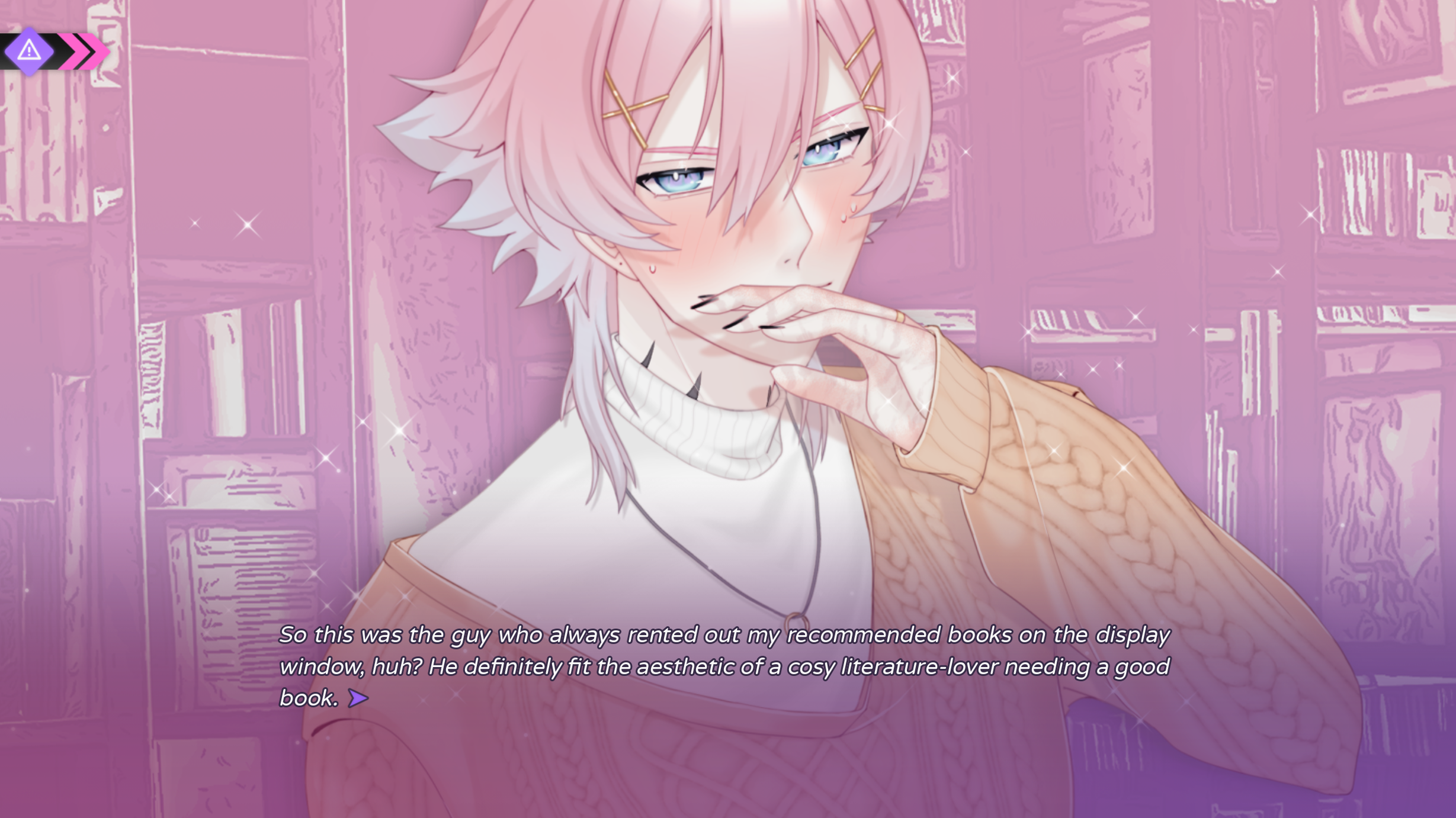 Ren in the library — first meeting in 14 Days With You
